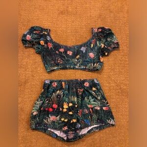 Samantha Pleet two-piece jungle bathing suit